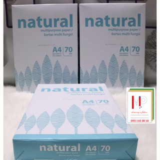 Giấy A4  Natural 70gms [5ram/thùng]