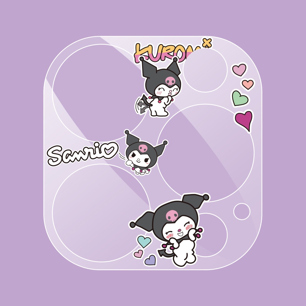 Miếng Dán Ống Kính Máy Ảnh Trong Suốt Họa Tiết Hoạt Hình Dễ Thương Cho iPhone 14ProMax 14Pro 14plus