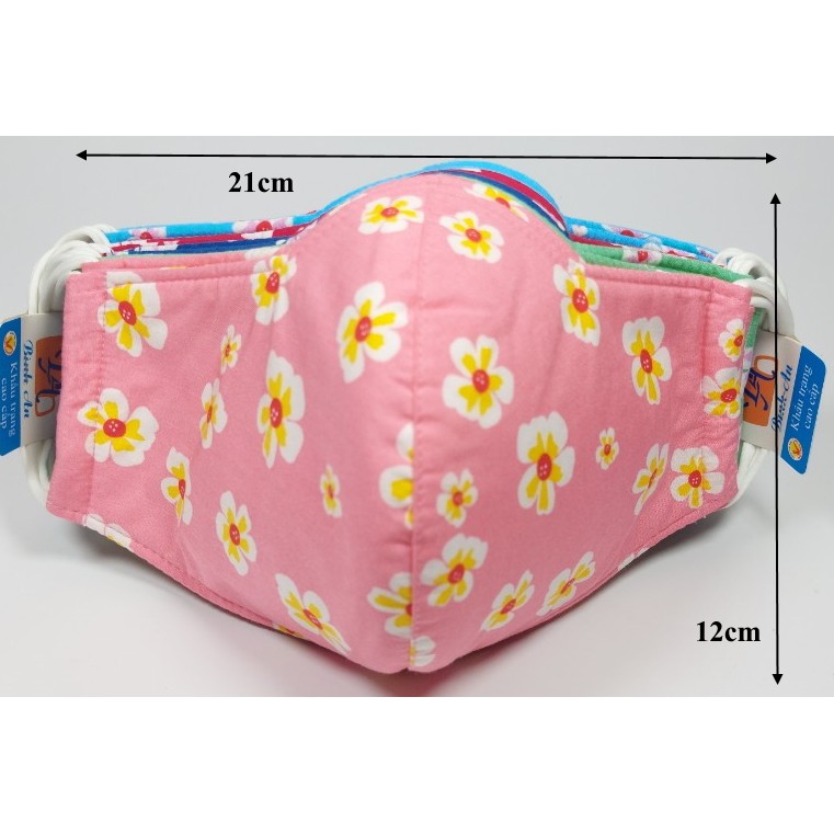 KHẨU TRANG NỮ In hình hoa mai Chất liệu vải mềm Dày 3 lớp Chống nắng Phòng dịch bệnh Lọc không khí ô nhiễm | BigBuy360 - bigbuy360.vn