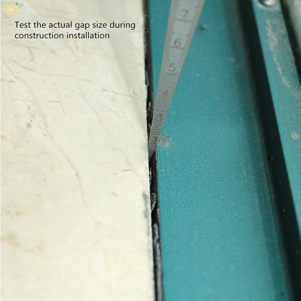 Gage Depth Ruler Taper Feeler Gauge Silver Welding Gap Hole Inspection Convenient Stainless Steel High quality