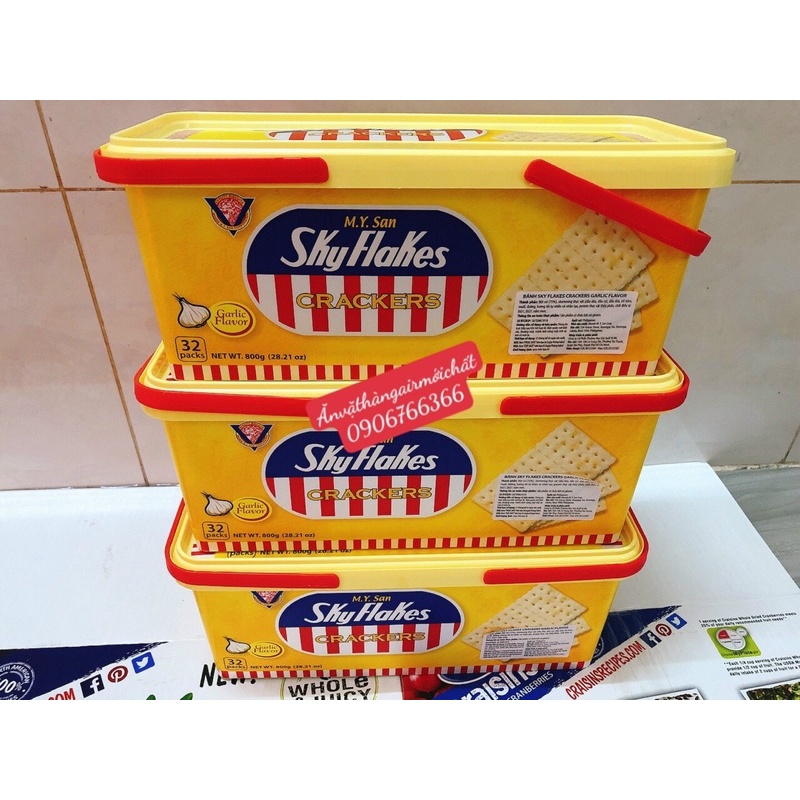 BÁNH ĂN KIÊNG SKY FLAKES HỘP LỚN 800g