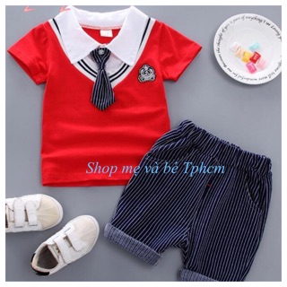 Set áo thun phối quan cho be