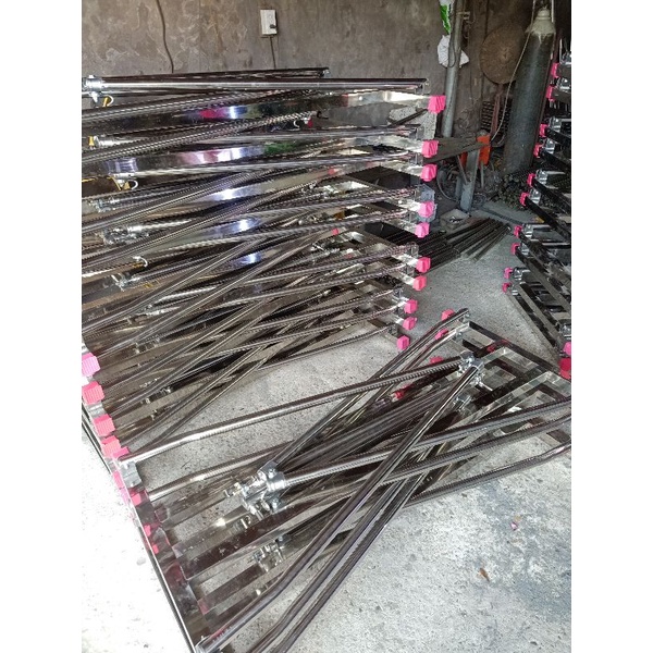 Khung võng inox phi 40 sáng bóng không gỉ
