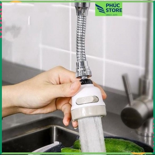 (TẶNG 50 CHIẾC KHĂN LAU NHÀ BẾP) VÒI RỬA BÁT INOX TĂNG ÁP XOAY 360 ĐỘ - LOẠI DÀI, Áp suất nước rất mạnh 3 CHẾ ĐỘ XẢ