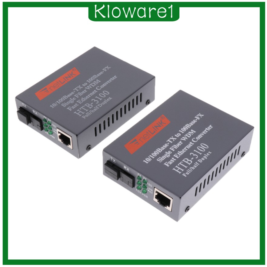 Bộ 2 Đầu Chuyển Đổi Từ Kloware1) Htb-3100Ab 100m 25km Sang Rj45