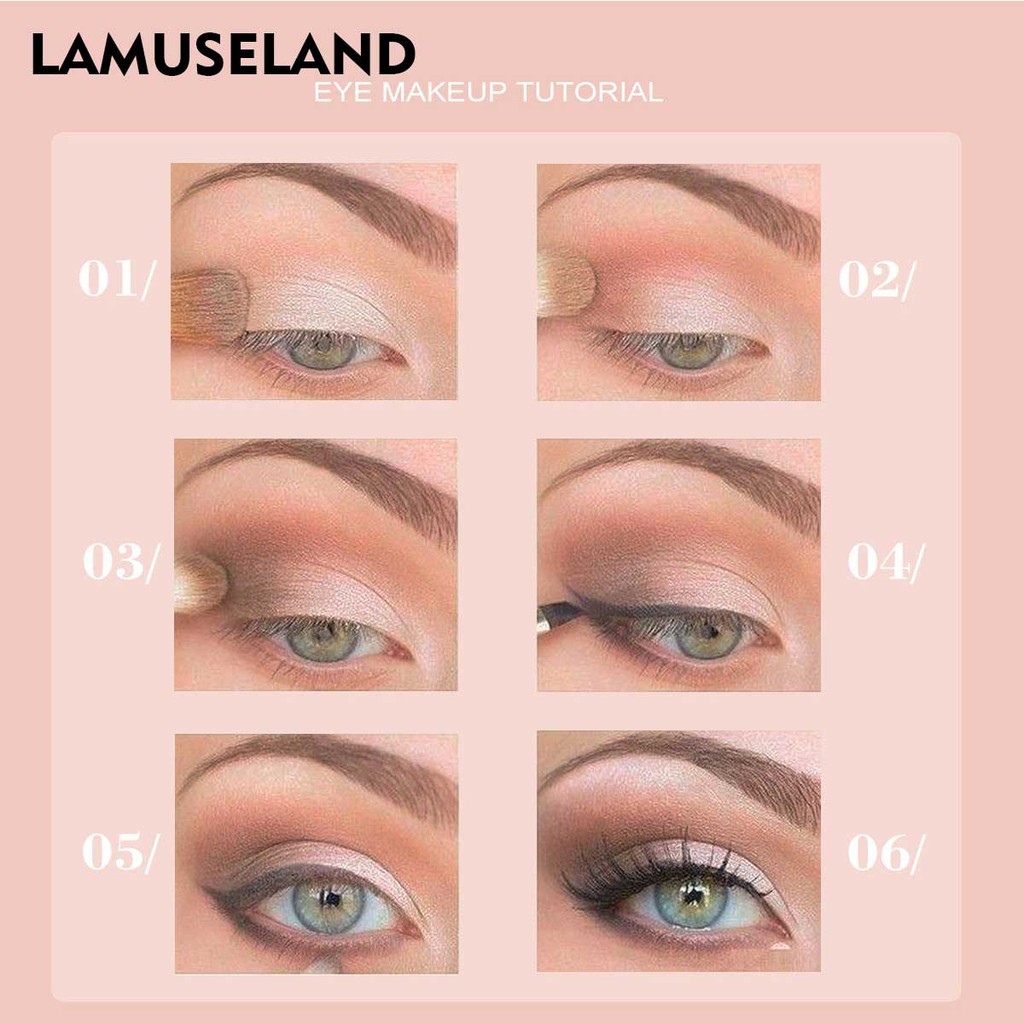 Bộ mascara + bút kẻ mắt LAMUSELAND LAS201 hỗ trợ trang điểm chuyên nghiệp