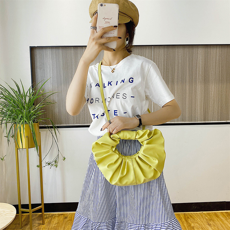 Túi Xách Mềm Mại Họa Tiết Đám Mây Xinh Xắn Cho Nữ