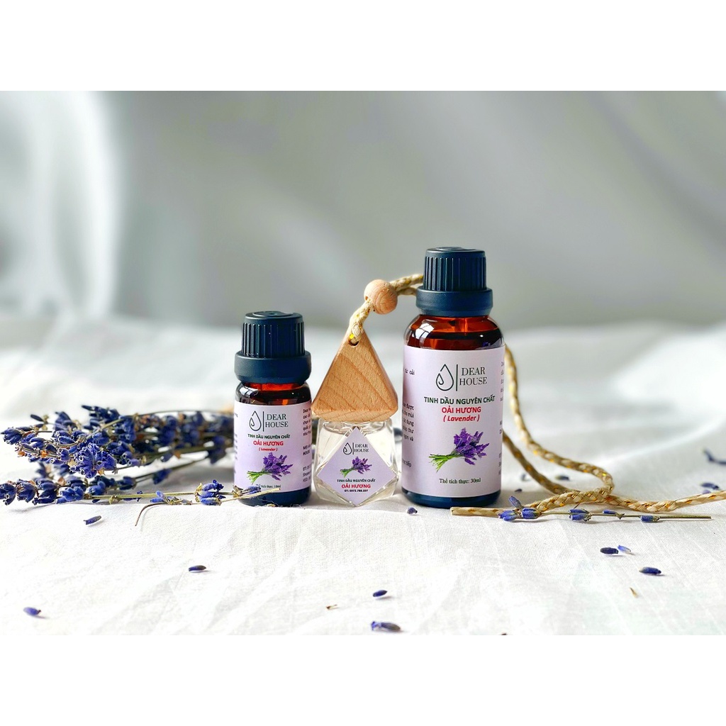 Tinh dầu thơm phòng DEAR HOUSE, tinh dầu thiên nhiên nguyên chất lọ 10ml, xông hương, khử mùi, đuổi côn trùng