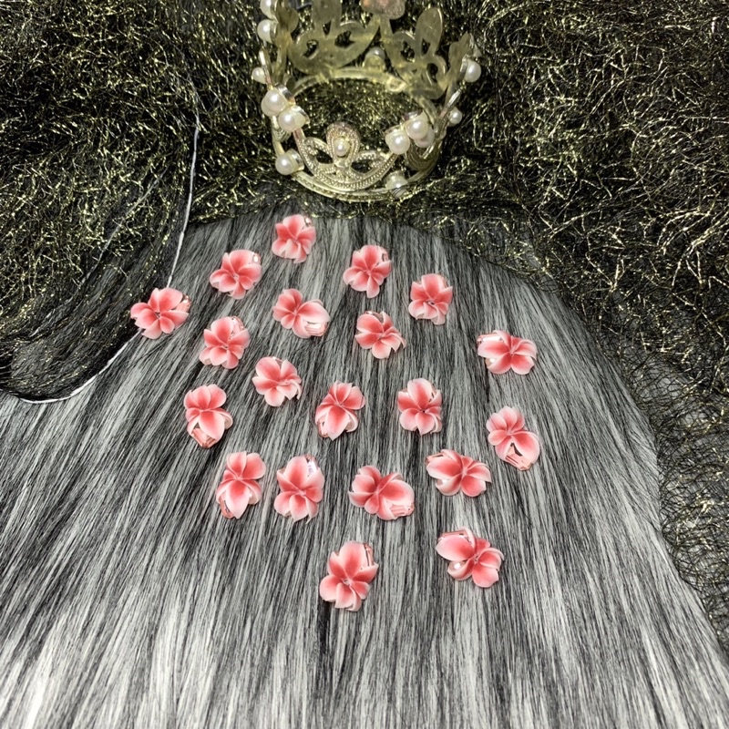 Hoa cúc bột góc tay trang trí móng