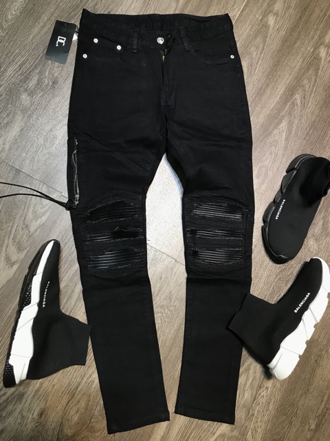 Biker Jeans Zip da siêu đẹp | BigBuy360 - bigbuy360.vn
