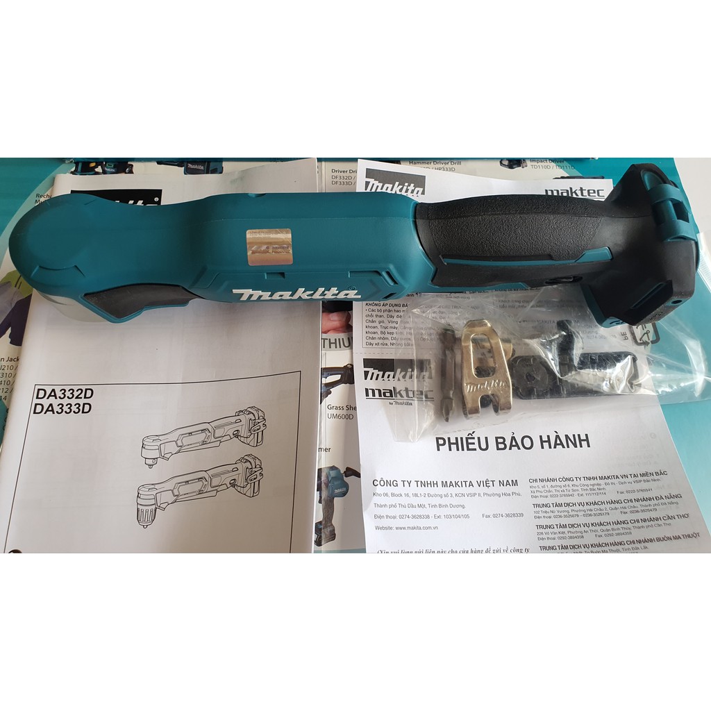 MÁY KHOAN GÓC DÙNG PIN MAKITA DA332DZ - 12V