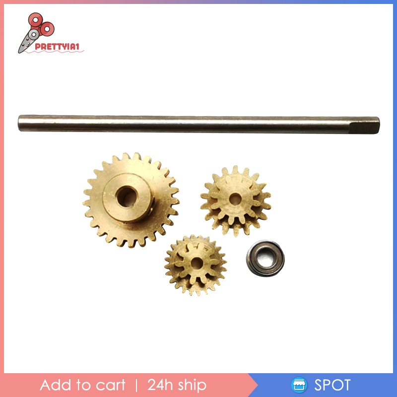 Bộ 3 Bánh Răng Hợp Kim 1 / 10 19T 24T 26T Cho WPL D12 RC DIY
