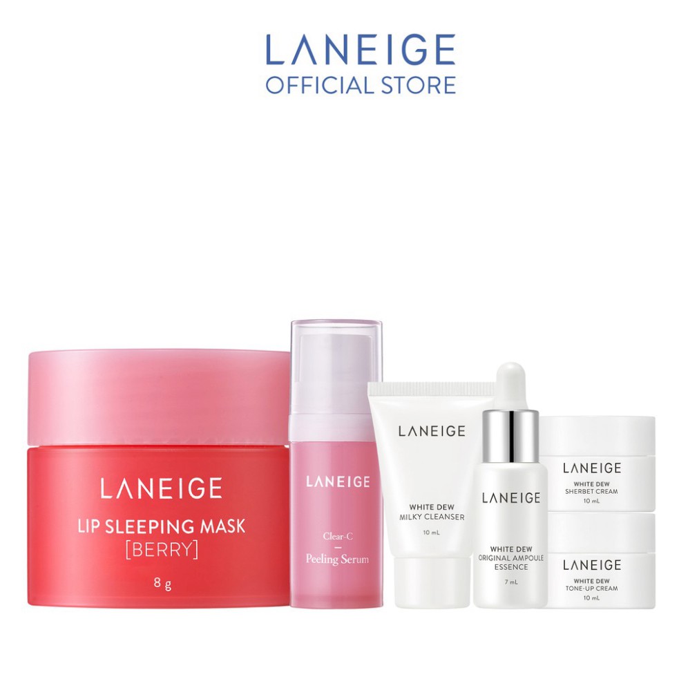 Bộ sản phẩm làm sạch, dưỡng ẩm & dưỡng trắng cho da LANEIGE