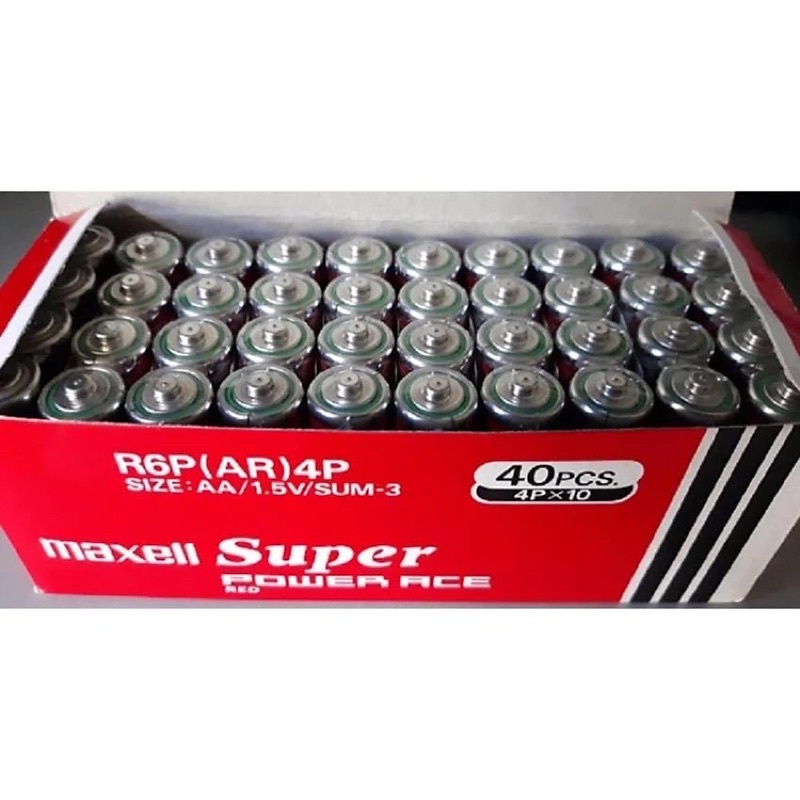 Combo 40 viên pin 2A Maxell Super AA pin đồng hồ Pin đồ chơi