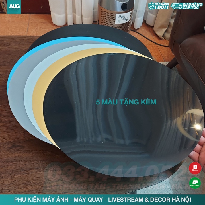 ĐẾ XOAY BÀN XOAY SẢN PHẨM 35CM - CHỊU LỰC 50KG - BÀN QUAY SẢN PHẨM, ĐẾ QUAY SẢN PHẨM - AUG Camera Hà Nội