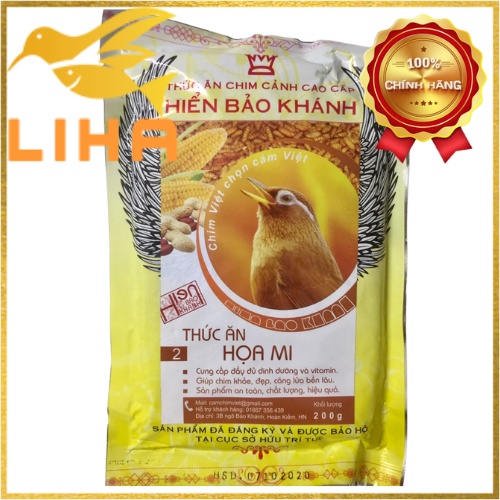 Cám Họa Mi Hiển Bảo Khánh (Số 2) 200gr - Giúp Chim Căng Lửa, Thi Đấu