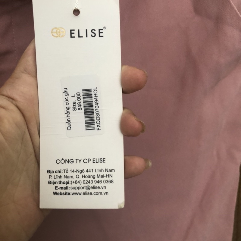 Elise newtag quần hồng cúc gấu mới nguyên tag M/L