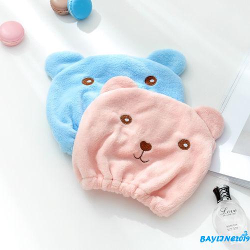 Mũ trùm tóc nhanh khô bằng nhung hình chữ U tiện dụng 2 màu
