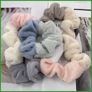 Dây buộc tóc scrunchies lông thỏ TEMI207 - phụ kiện cột tóc, phối đồ nữ xinh xắn