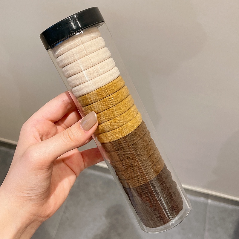 Set 20 Dây Thun Cột Tóc Co Giãn Phong Cách Hàn Quốc