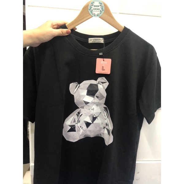 Áo Thun Nam Nữ Unisex Áo Phông vải cotton thoáng mát cổ tròn bigsize XXL 2XL in hình Diamond Teddy Gấu kim cương