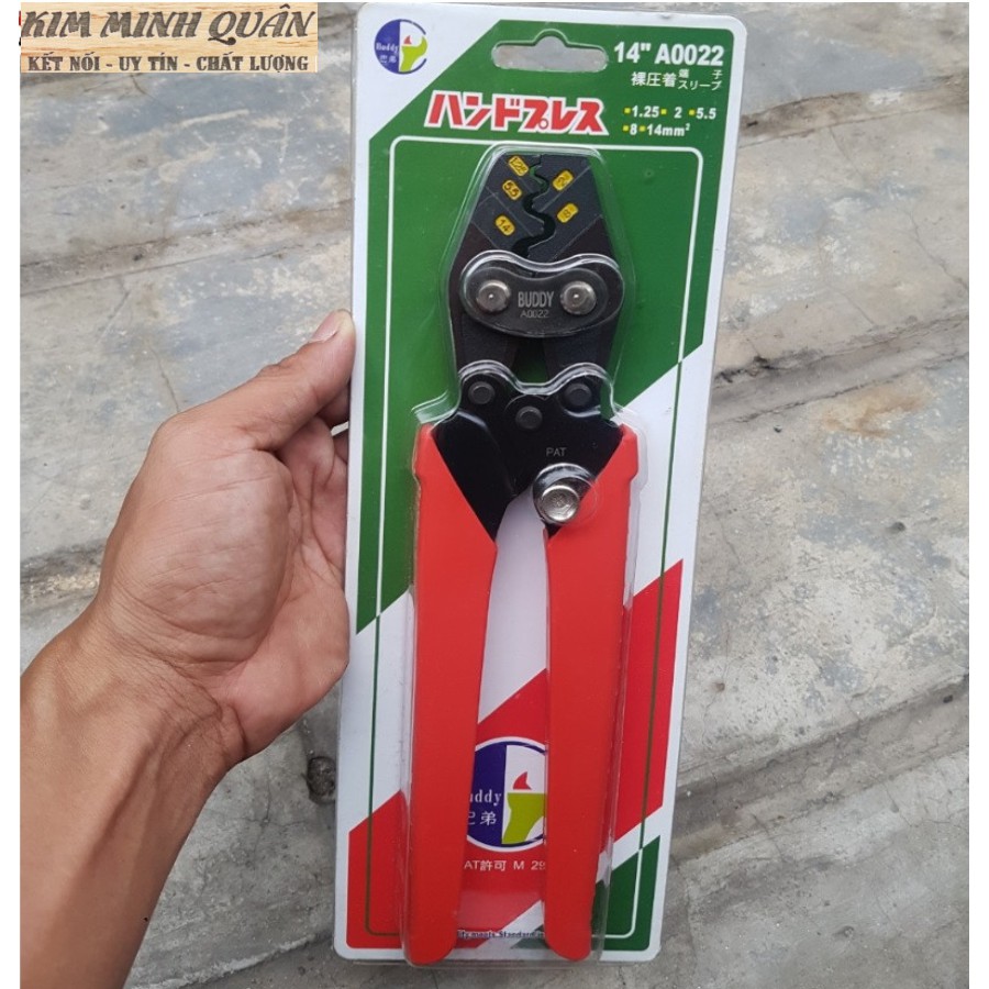Kìm Bấm Cos Trợ Lực 1.25mm~14mm Cao Cấp 350mm/14&quot; A0022 BUDDY
