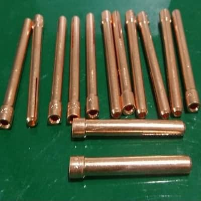 Kẹp kim hàn tig loại dài dùng cho mỏ WP 1.6 - 2.0 - 2.4- 3.2*50mm, Phụ kiện wp26