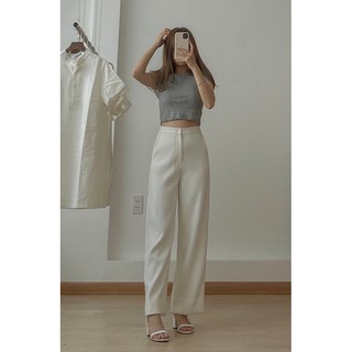 Áo croptop xám ruchan