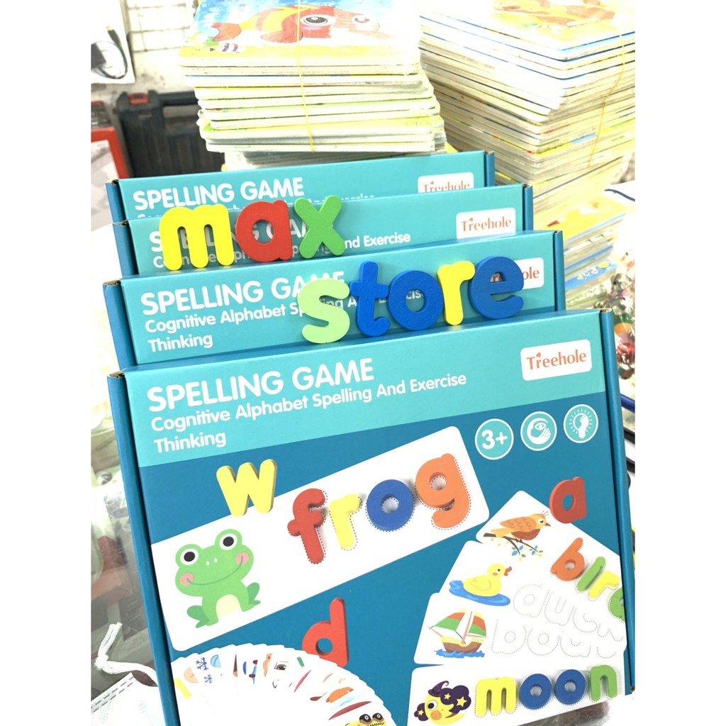 Đồ Chơi Spelling game - Học chữ Tiếng Anh Bằng Gỗ Cho Bé