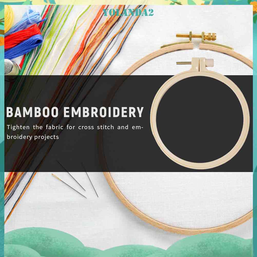 Khung Thêu Hình Tròn Bằng Nhựa 12.5cm DIY