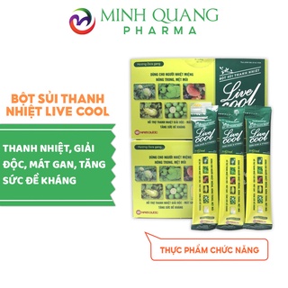 Bột sủi thanh nhiệt LIVE COOL thanh nhiệt giải độc, mát gan, tăng cường sức đề kháng hộp 10 gói