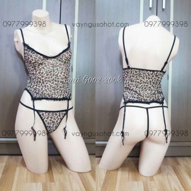 set kẹp tất hóa trang mèo họa tiết da báo gợi cảm | BigBuy360 - bigbuy360.vn