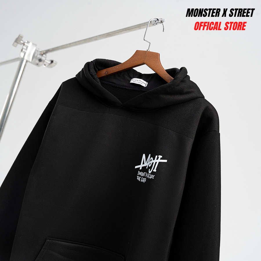 Áo hoodie nỉ bông Monster X Street Astro nam nữ form rộng thu đông Local Brand