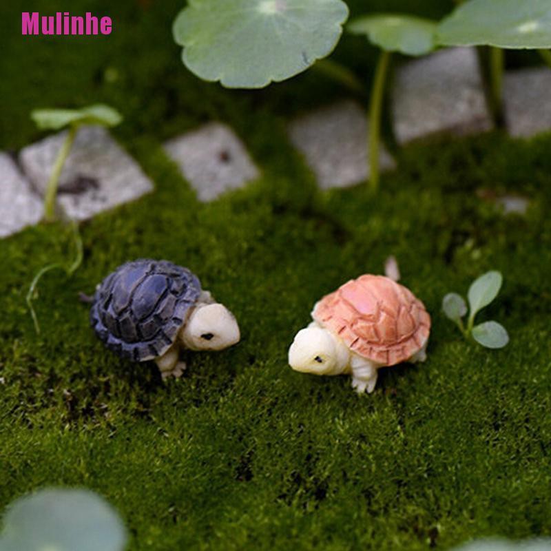 Set 2 Tượng Rùa Mini Trang Trí Tiểu Cảnh DIY