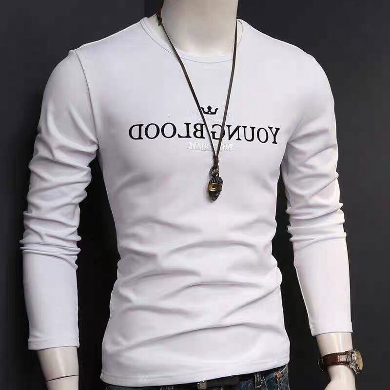 [HÀNG CHẤT]  Áo thun nam tay dài cổ tròn áo thun nam dài tay nhiều màu thu đông YOUNG BLOOD | BigBuy360 - bigbuy360.vn