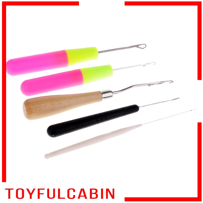 [Toyfulcabin] Set 5 Kim Móc Len Cho Tóc Bện Micro Dread Locking