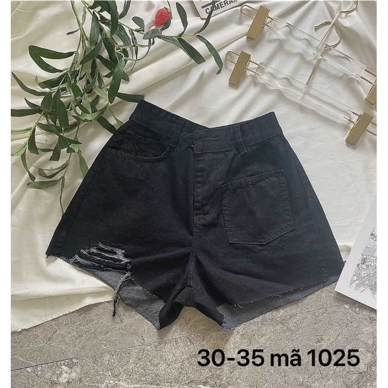Quần short jean nữ rách size đại từ 40kg đến 75kg mẫu quần short rách lưng cao hàng VNXK thời trang bigsize 2KJean