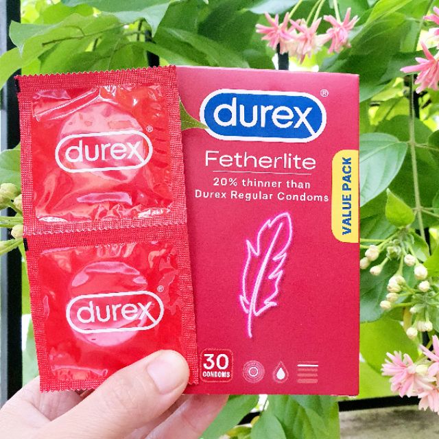 (Mẫu mới_Hàng Úc) Bao cao su mỏng nhất của Durex – Fetherlite Ultima