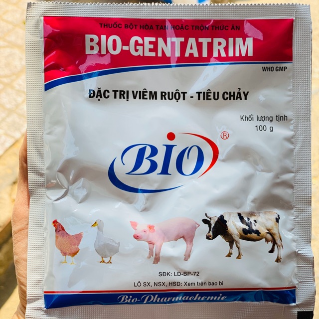 BIO GENTATRIM CHUYÊN TRI VIÊM RUỘT, TIÊU CHẢY TRÊN VẬT NUÔI.