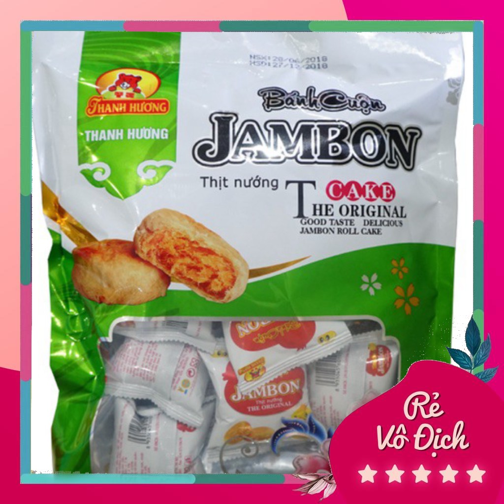 ( Hàng new ) Bánh cuộn Jambon thịt nướng Thanh Hương b225