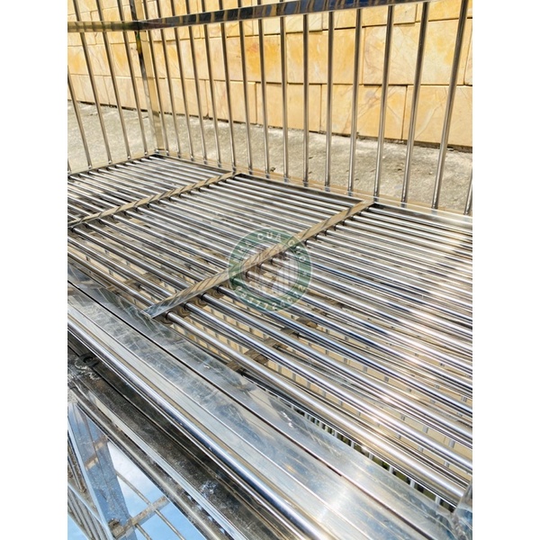 Chuồng Chó Inox Cao Cấp Siêu Bền Đẹp cho Chó 5kg -10kg