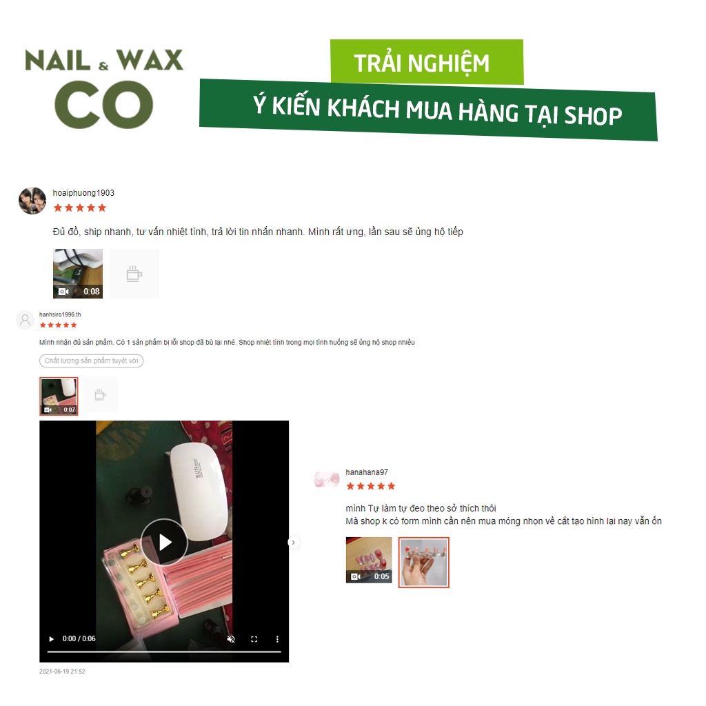 Đế gắn móng giả tập vẽ nail NAIL WAX CO đế nam châm gắn móng mẫu chuyên dụng