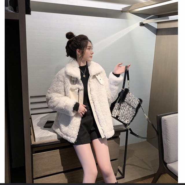 Áo khoác bông lông cừu