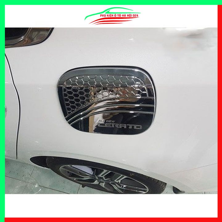 Ốp nắp xăng Cerato 2019-2023 mạ crom bảo vệ chống trầy trang trí ô tô