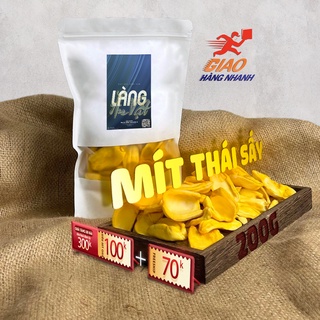 Mít thái sấy giòn 200g Làng Ăn Vặt Loại 1 mít sấy khô nguyên cánh đồ ăn vặt Đà Lạt, thơm ngon bổ rẻ