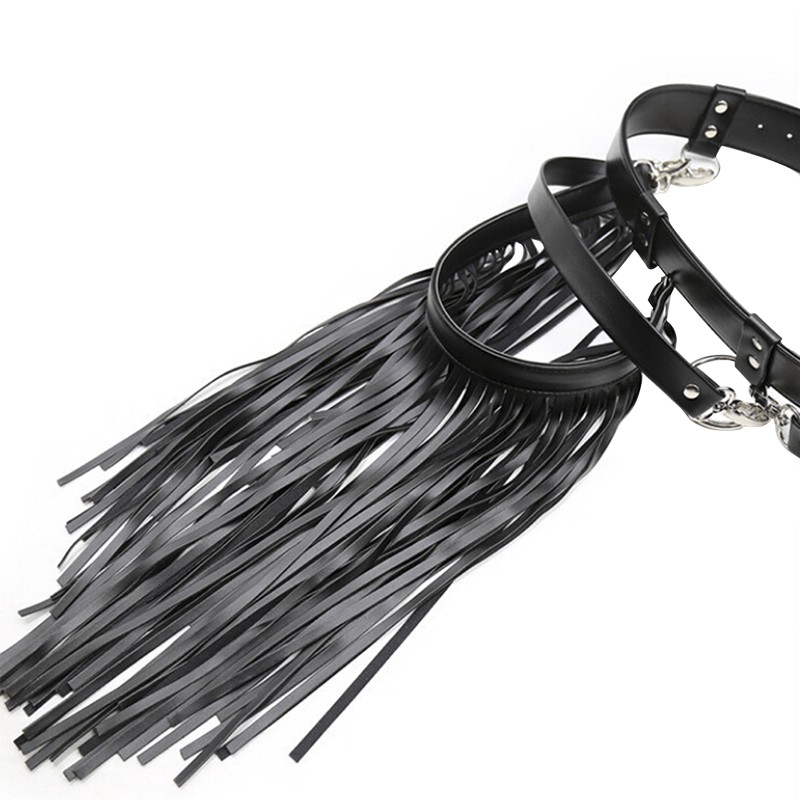 Thắt lưng da bu dễ điều chỉnh kích thước phối tua rua thời trang cho nữ