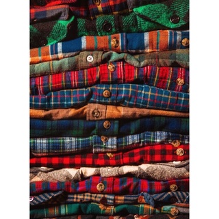 Sơ mi Flannel vintage Nhật - Mỹ tuyển chọn chính hãng (Inbox để nhận album chọn mẫu trước khi đặt hàng)