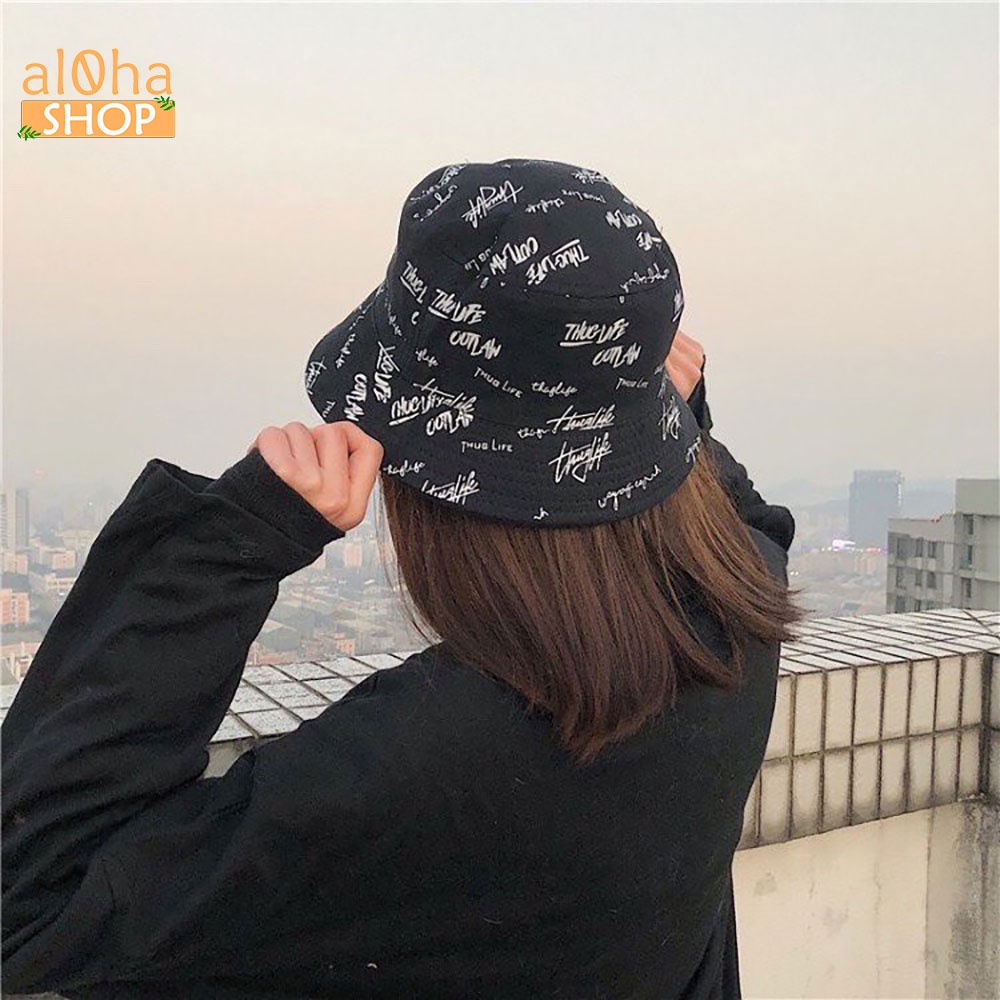 Nón bucket Thuglife - mũ tai bèo Ulzzang phong cách, cá tính Unisex nam nữ - al0ha Shop