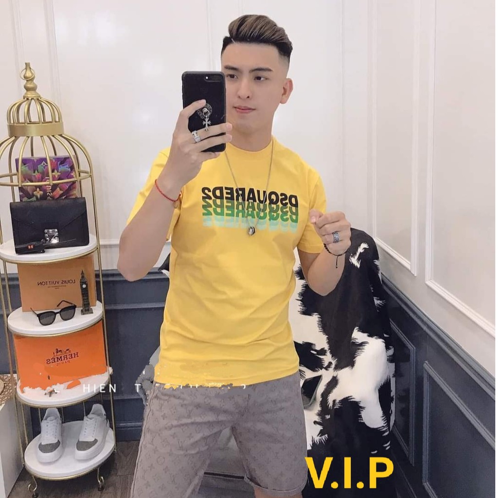 Áo thun nam cổ tròn in co giãn 4 chiều | BigBuy360 - bigbuy360.vn