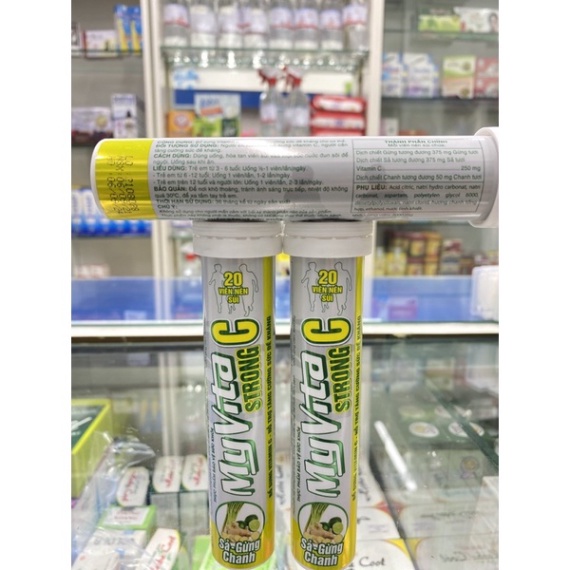 [Chính hãng] C sủi - Myvita strong C - Sả gừng chanh 20 viên - tăng sức đề kháng  Date mới